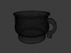 VESSEL ANTIQUE GAME READY LOW POLY Modello 3D
