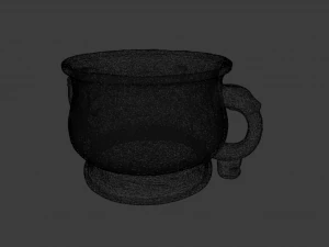 VESSEL ANTIQUE GAME READY LOW POLY 3D Model