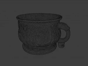 VESSEL ANTIQUE GAME READY LOW POLY 3D Model