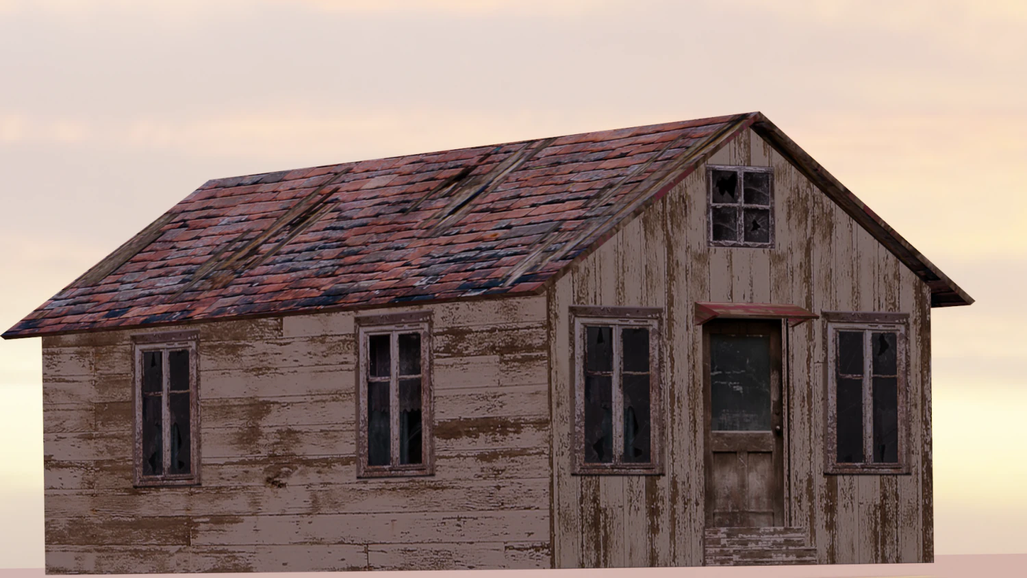 COTTAGE HOUSE GAME READY LOW POLY 3D Model .c4d .max .obj .3ds .fbx .stl .blend 