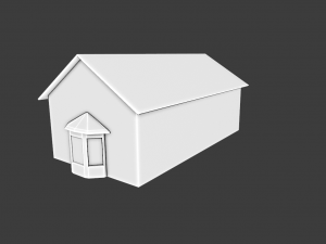 COTTAGE HOUSE GAME READY LOW POLY Model 3D
