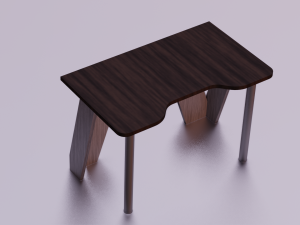 TABLE GAME READY LOW POLY 3D Model