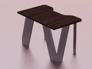 TABLE GAME READY LOW POLY 3D Model