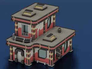 SCI-FI CONSTRU&Ccedil;&Atilde;O POLY JOGO PRONTO Modelo 3D