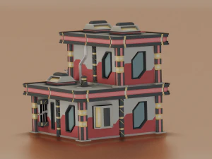 SCI-FI CONSTRU&Ccedil;&Atilde;O POLY JOGO PRONTO Modelo 3D