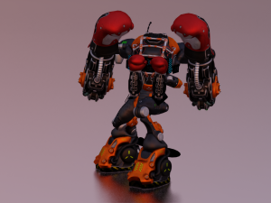 SCI FI ROBOT GAME READY LOW POLY Modelo 3D