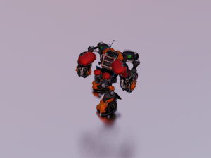 SCI FI ROBOT GAME READY LOW POLY 3D 模型