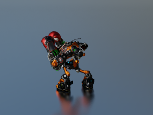 SCI FI ROBOT GAME READY LOW POLY 3D 模型