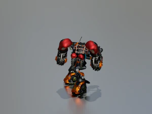 JEU DE ROBOT DE SCI FI PR&Ecirc;T LOW POLY Modèle 3D