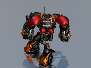 SCI FI ROBOT GAME READY LOW POLY 3D 模型
