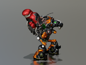 SCI FI ROBOT GAME READY LOW POLY 3D 模型