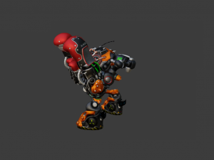 SCI FI ROBOT GAME READY LOW POLY 3D 模型