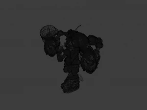 JEU DE ROBOT DE SCI FI PR&Ecirc;T LOW POLY Modèle 3D