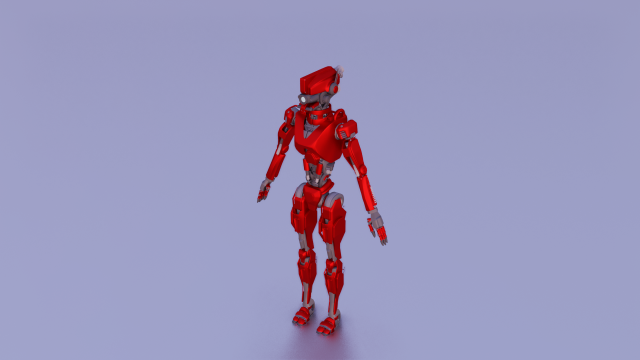 SCI FI ROBOT GAME READY LOW POLY 3D मॉडल .c4d .max .obj .3ds .fbx .stl .blend 