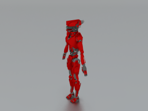 SCI FI ROBOT GAME READY LOW POLY 3D मॉडल