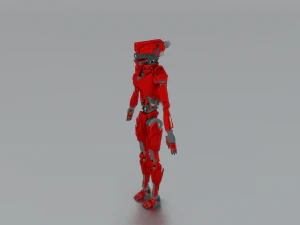 SCI FI ROBOT GAME READY LOW POLY 3D Model