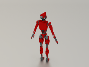 SCI FI ROBOT GAME READY LOW POLY 3D मॉडल