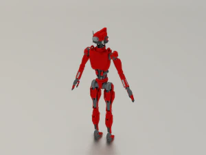 SCI FI ROBOT GAME READY LOW POLY 3D Model