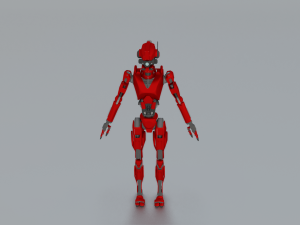 SCI FI ROBOT GAME READY LOW POLY 3D मॉडल