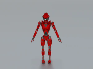 SCI FI ROBOT GAME READY LOW POLY 3D Model