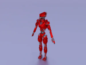 SCI FI ROBOT GAME READY LOW POLY 3D Model