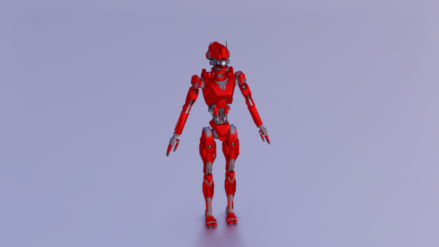 SCI FI ROBOT GAME READY LOW POLY Низкополигон. 3D Модель