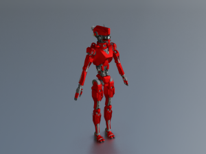 SCI FI ROBOT GAME READY LOW POLY 3D मॉडल