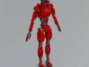 SCI FI ROBOT GAME READY LOW POLY 3D Model