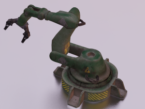 INDUSTRIAL VEHICLE GAME READY LOW POLY Modello 3D