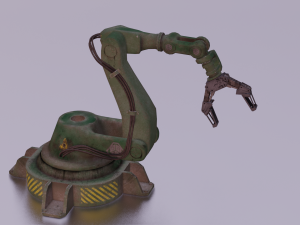 INDUSTRIAL VEHICLE GAME READY LOW POLY Modello 3D
