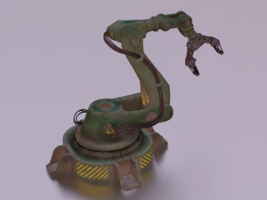 INDUSTRIAL VEHICLE GAME READY LOW POLY 3D Model