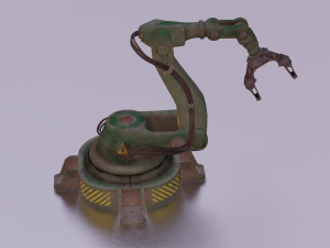 INDUSTRIAL VEHICLE GAME READY LOW POLY Modello 3D
