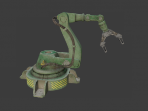 INDUSTRIAL VEHICLE GAME READY LOW POLY Modello 3D