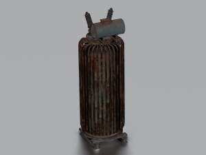 RUSTED MOTOR GAME READY LOW POLY 3Dモデル