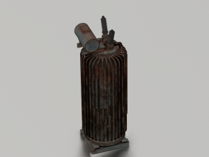 RUSTED MOTOR GAME READY LOW POLY 3Dモデル