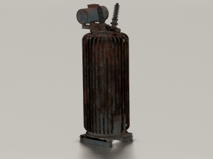 RUSTED MOTOR GAME READY LOW POLY 3Dモデル