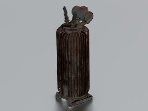 RUSTED MOTOR GAME READY LOW POLY 3Dモデル