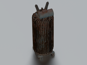 RUSTED MOTOR GAME READY LOW POLY 3Dモデル