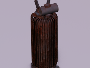RUSTED MOTOR GAME READY LOW POLY 3Dモデル