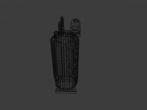 RUSTED MOTOR GAME READY LOW POLY 3Dモデル