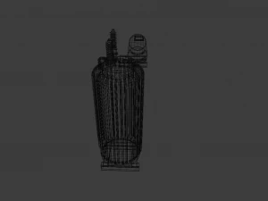 RUSTED MOTOR GAME READY LOW POLY 3D Model