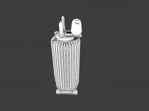 RUSTED MOTOR GAME READY LOW POLY 3D Model