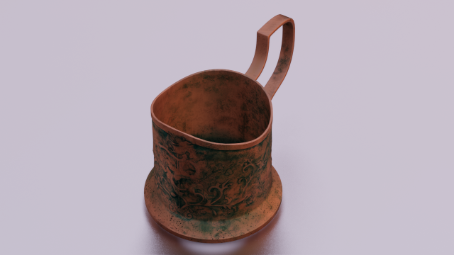 RUSTED JAR GAME READY LOW POLY 3D Model .c4d .max .obj .3ds .fbx .stl .blend 