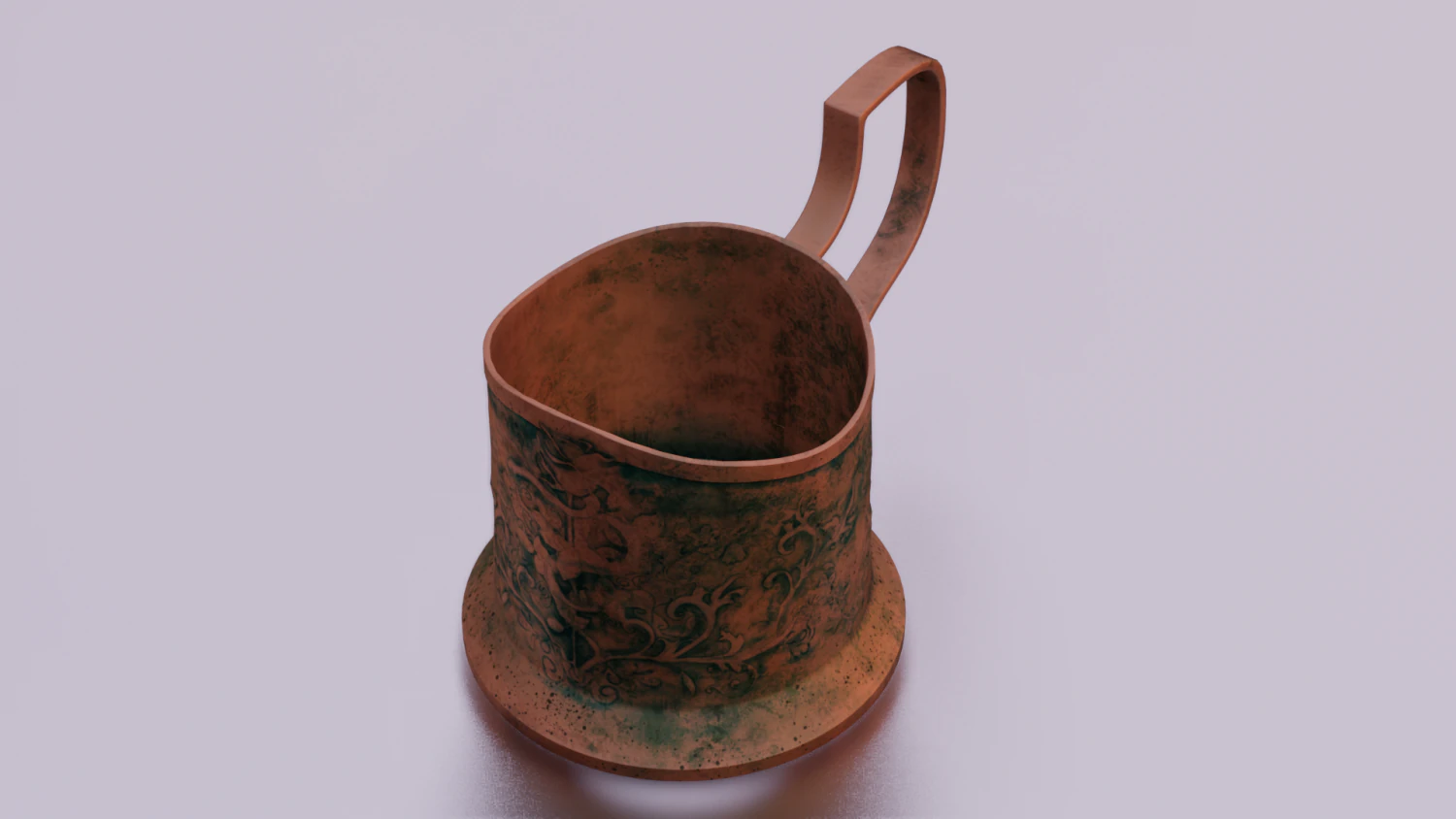 RUSTED JAR GAME READY LOW POLY 3D Model .c4d .max .obj .3ds .fbx .stl .blend 