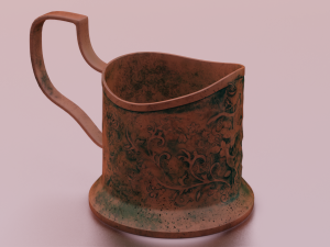 RUSTED JAR GAME READY LOW POLY 3D Model