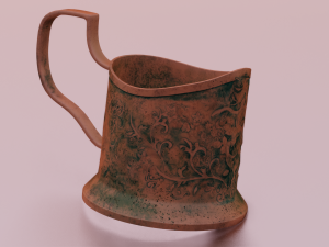 RUSTED JAR GAME READY LOW POLY 3D Model