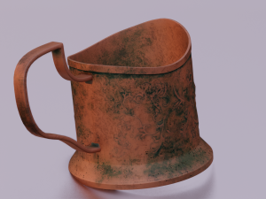 RUSTED JAR GAME READY LOW POLY 3D Model