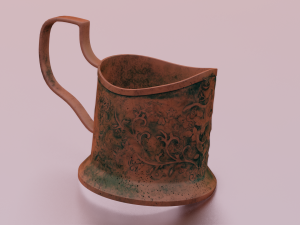 RUSTED JAR GAME READY LOW POLY 3D Model