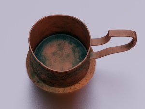 RUSTED JAR GAME READY LOW POLY 3D Model