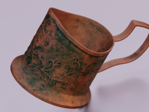 RUSTED JAR GAME READY LOW POLY 3D Model